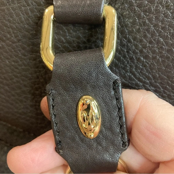 COLE HAAN Large Baguette Shaped With 3 Compartments Gold Hardware Shoulder  Bag - Picture 3 of 16